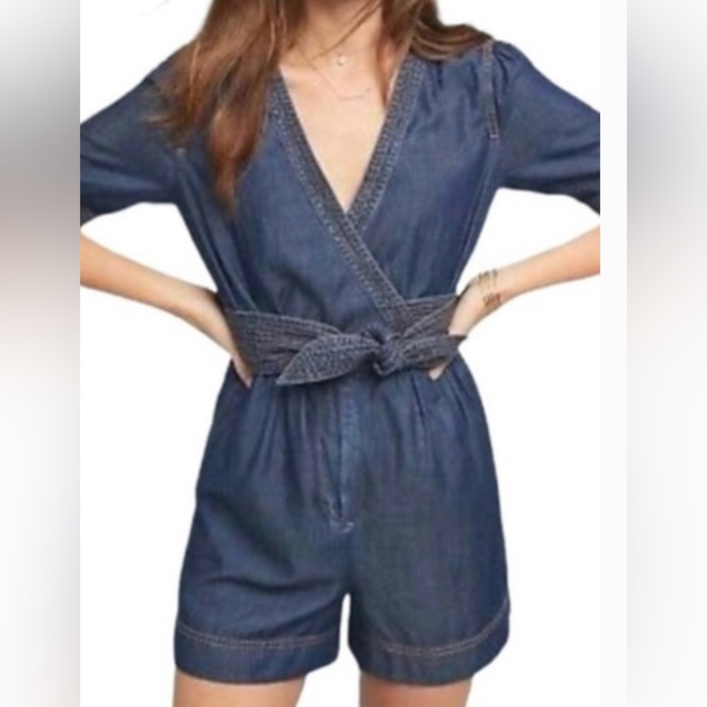 Anthropologie Chambray Top